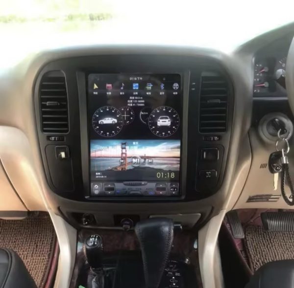 1998-2002 100 Series Landcruiser Tesla style Headunit. - Image 3