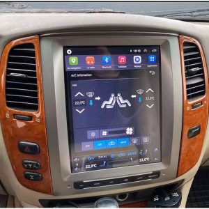 Alternative view of 2003-2007 Landcruiser 100series Tesla style Headunit.