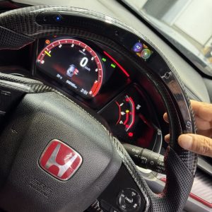 Alternative view of 2016-2021 Honda Civic Steering wheel.
