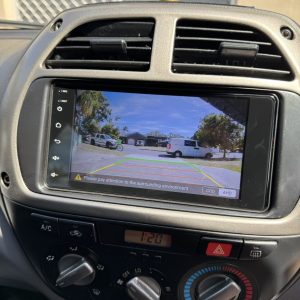 Alternative view of Toyota Size CarPlay/ android Auto Headunit.