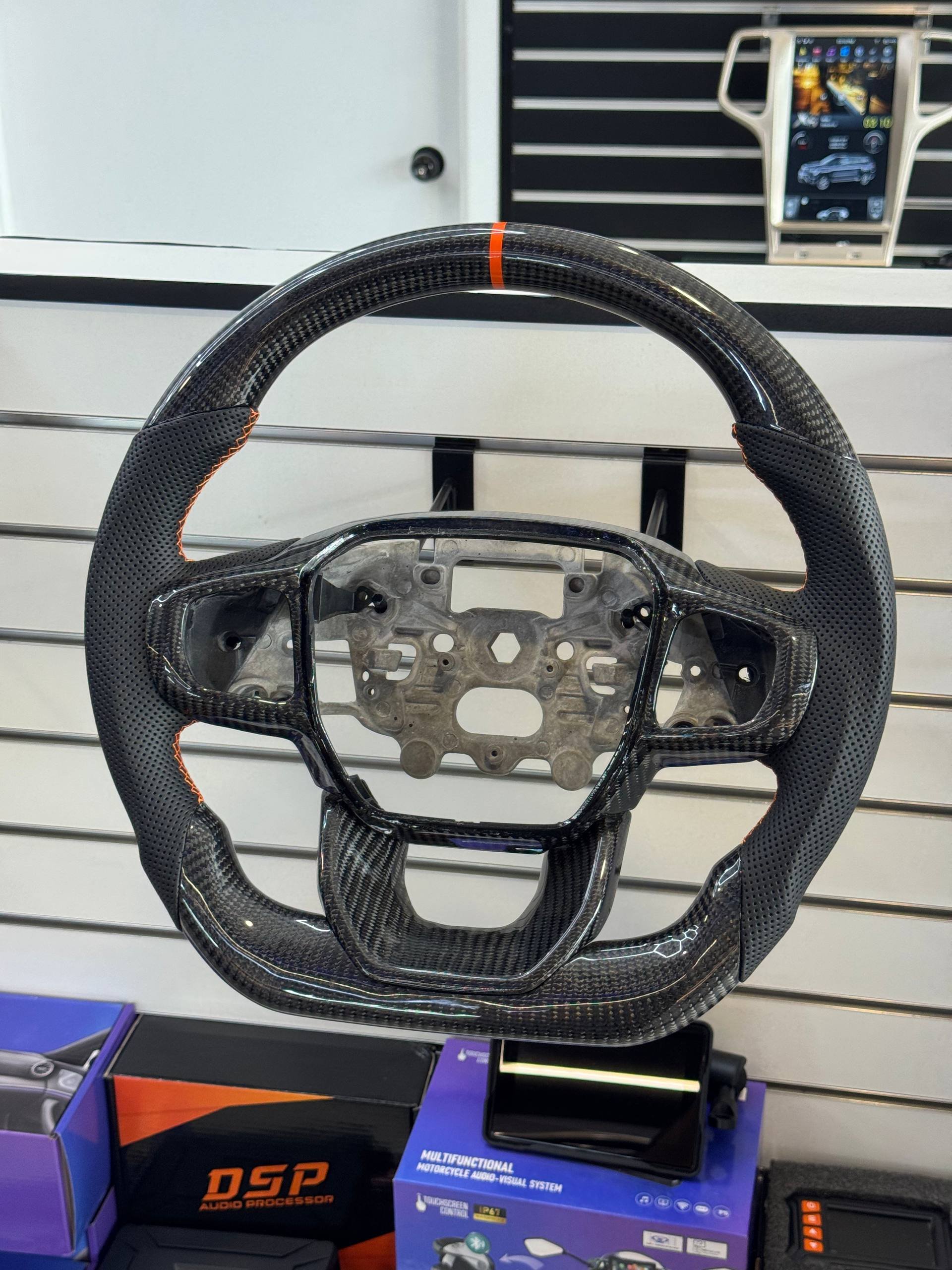Ford ranger next gen carbon fiber steering wheel