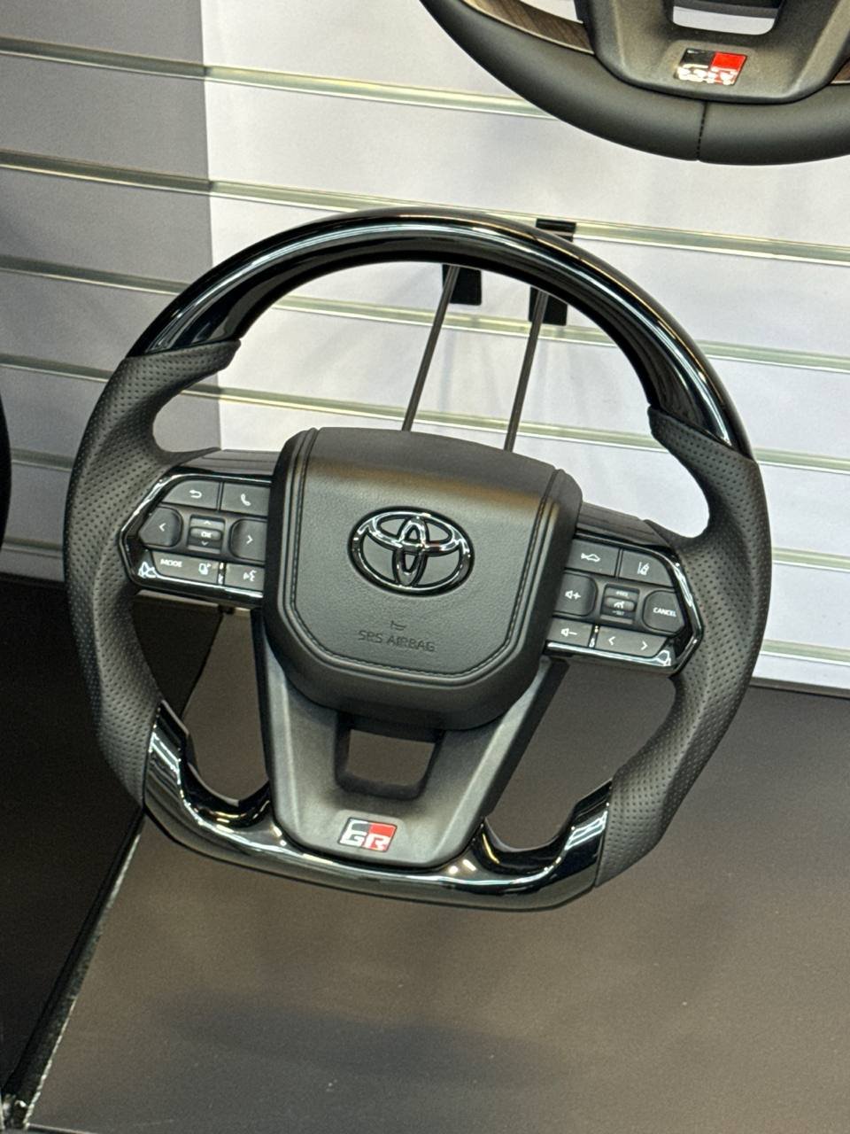 Toyota Hilux gloss black steering wheel