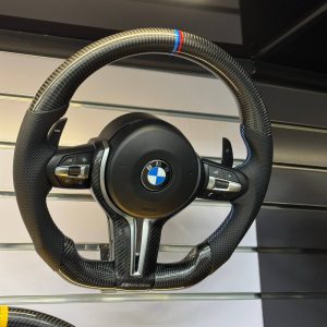 BMW Steering Wheel Upgrade- Black Leather With Carbon Fibre